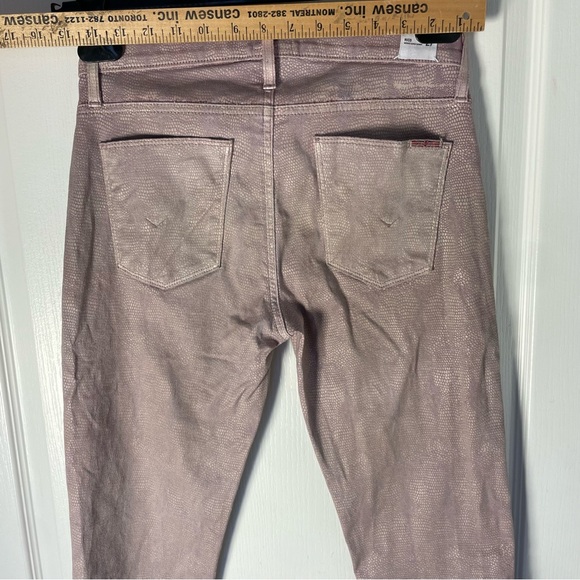 Sz 27 Hudson Jeans (Nico) snakeskin pink - Picture 6 of 11